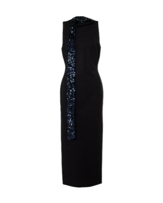Dorothee Schumacher Black Emotional Essence I Sequined Midi Dress