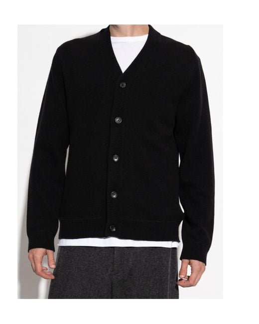 Paul Smith Black Merino-Wool Cardigan for men
