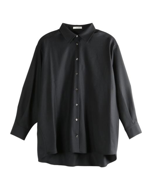 The Row Black Luka Button-Up Shirt