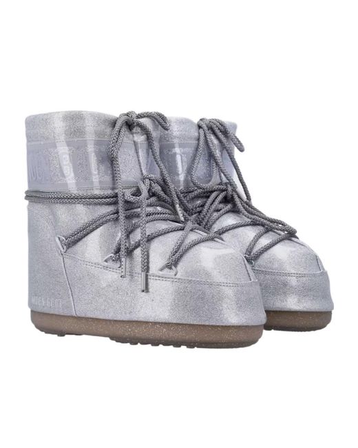 Moon Boot Gray Winter Boots