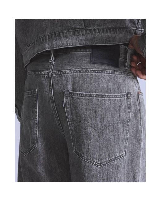 Levi's Gray Mid-Rise Straight-Leg Jeans for men