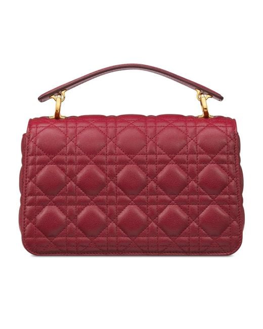 Dior Red Small Jolie Top Handle Bag
