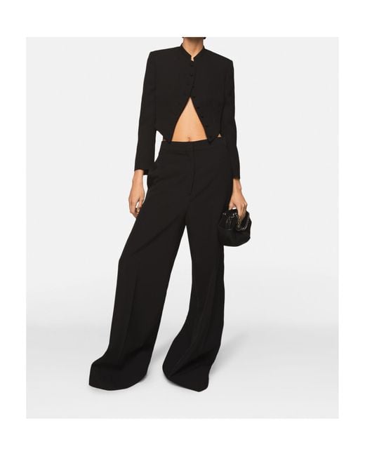 Stella McCartney Black Pleated Casual Pants
