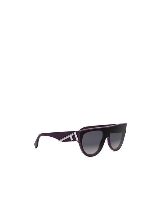Fendi Multicolor Eyewear Shield Frame Sunglasses