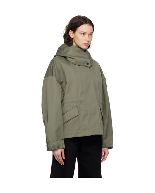Canada Goose Gray Concealed Fastened Hooded Jacket