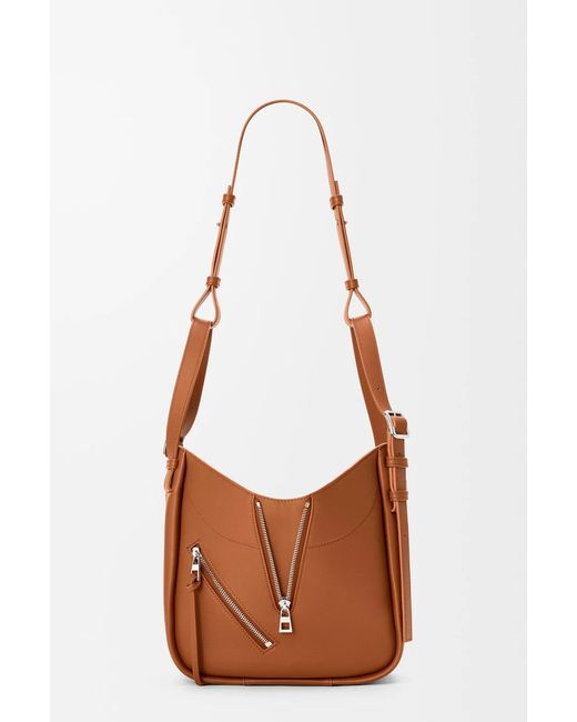 Loewe Brown Hammock Flip Bag