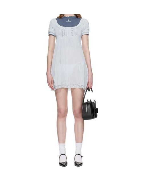 ShuShu/Tong White Short-Sleeved Dress