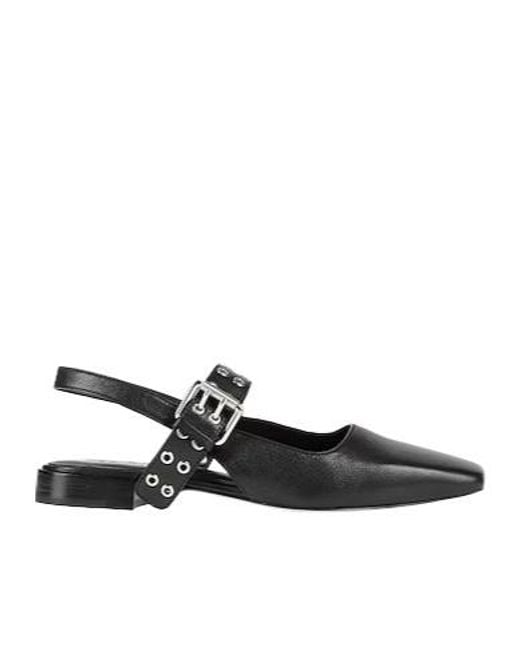 Rag & Bone Black Minimalistaccent Pointedtoe Ballet Flats
