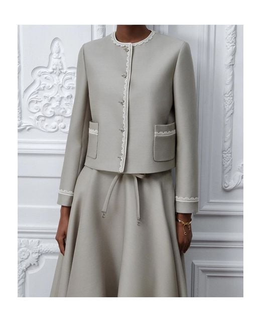 Dior Gray Cropped Jacket