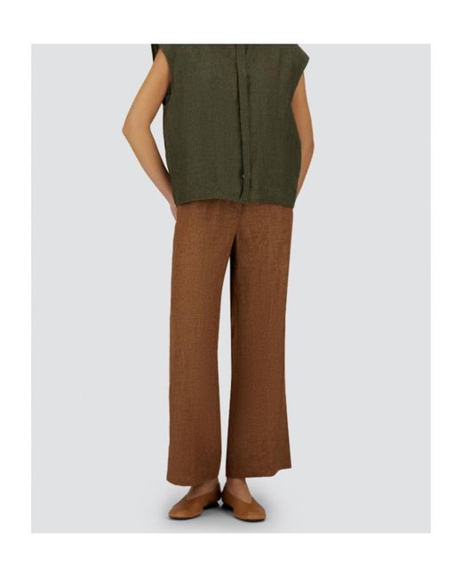 Herno Brown Drawstring Waist Trousers