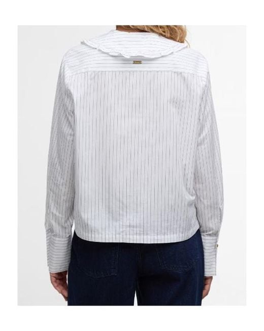 Barbour White B.Li Avery Shirt Ld61