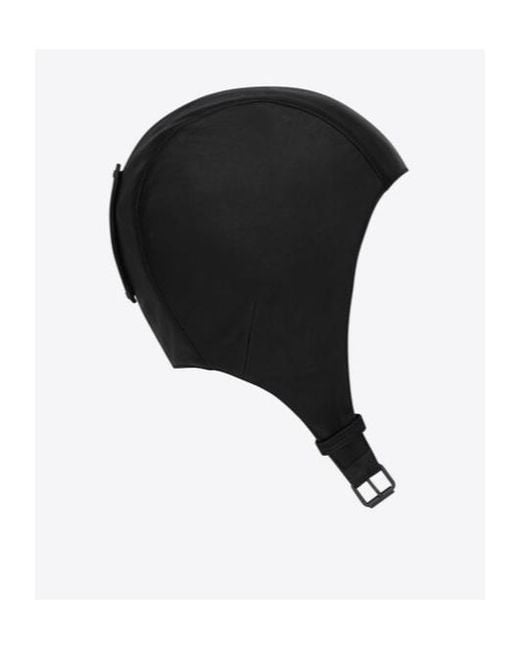 Saint Laurent Black Aviator Hat