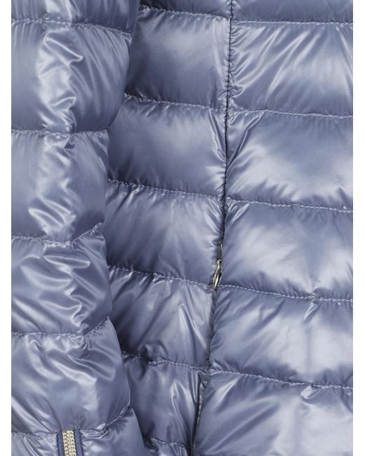 Herno Blue Zip-Up Padded Jacket