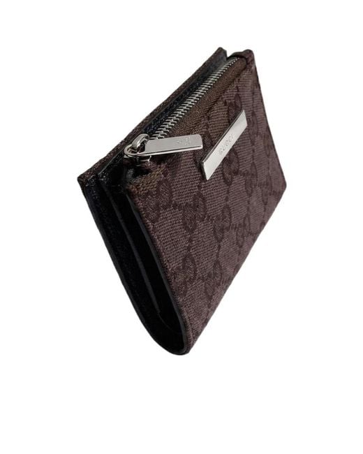 Gucci Black Small Wallet With Plaque