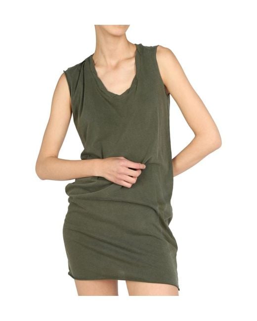 DSquared² Green Crewneck Sleeveless Mini Dress