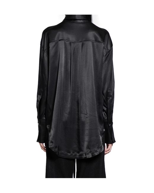 Thom Krom Black Satin Shirt
