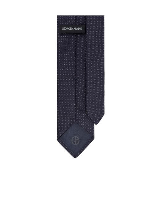 Giorgio Armani Blue Polka Dot Tie for men