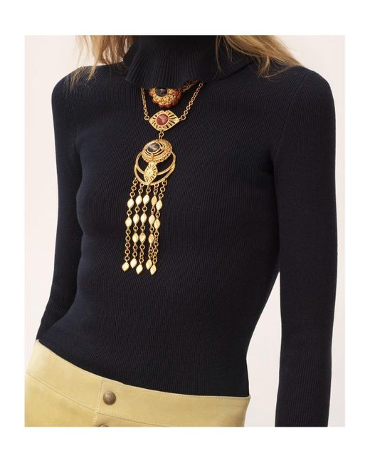 Chloé Blue Turtleneck Sweater