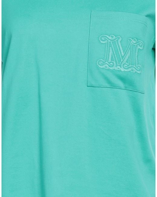 Max Mara Blue Logo Crew Neck T-Shirt