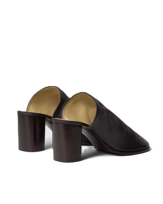 Lemaire Black Glove Mules