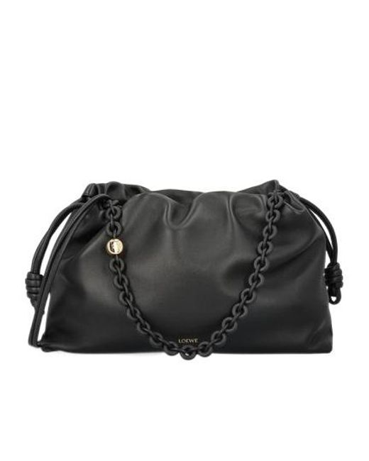 Loewe Black Flamenco Drawstring Purse Bag