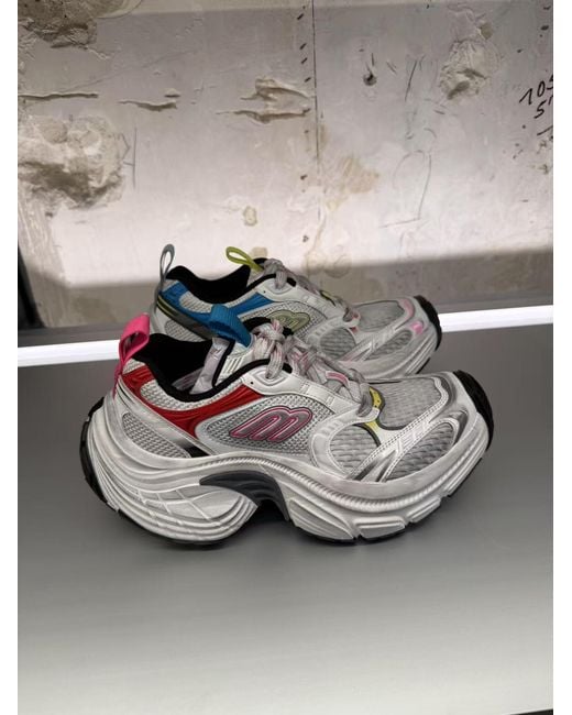 Balenciaga White 6Xl Lace-Up Sneakers
