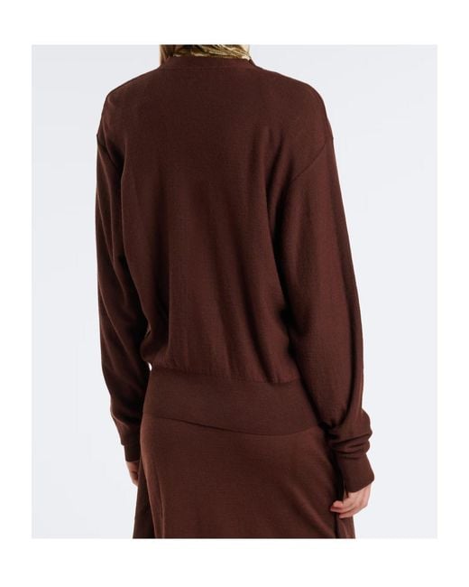 Lemaire Purple Wool-Blend Cardigan
