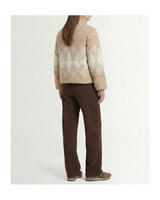Varley Brown Belinda Knitted Cotton Jacket