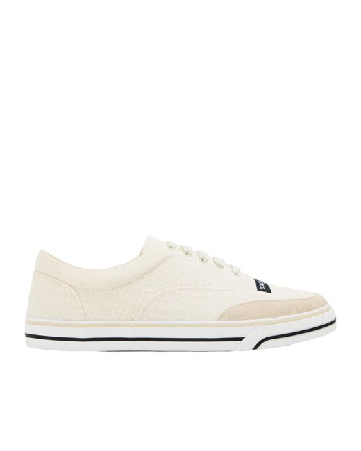 Dolce & Gabbana White Canvas Trainers for men