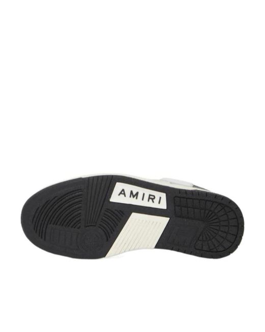 Amiri White Low-Top Lace-Up Sneakers for men