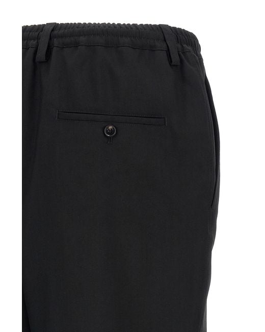 Marni Black Tapered Casual Pants for men
