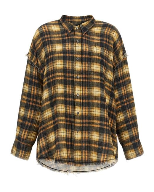 R13 Multicolor Plaid Shirt