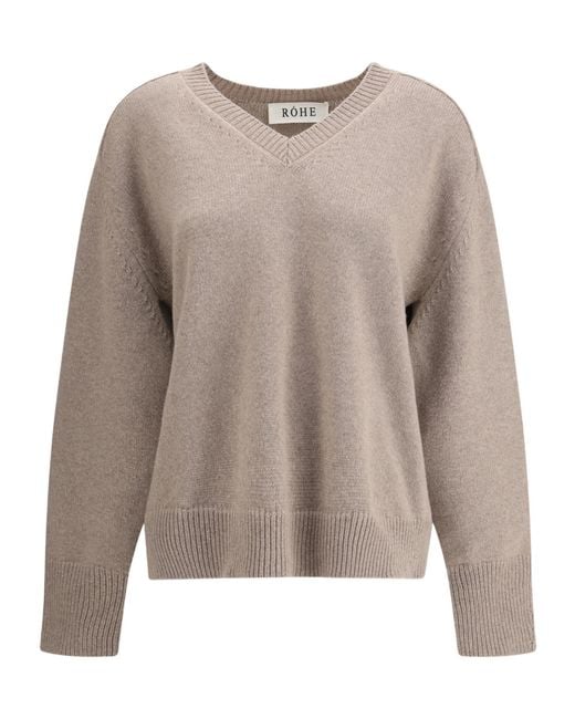Rohe Brown Sleeve Wrap Jumper