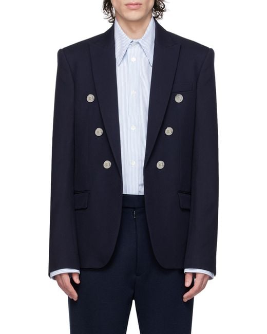 Balmain Blue Paris Blazer for men