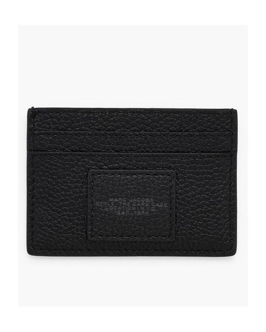 Marc Jacobs Black The Card Case Pebbled Card Holder