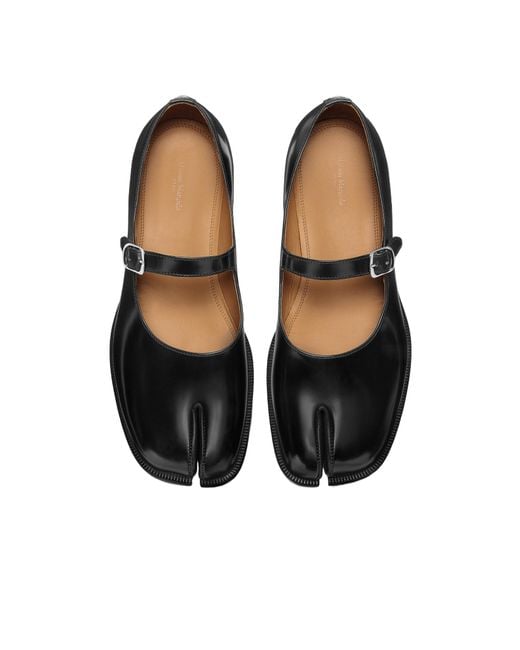 Maison Margiela Black Taby Mary-Jane Loafers for men
