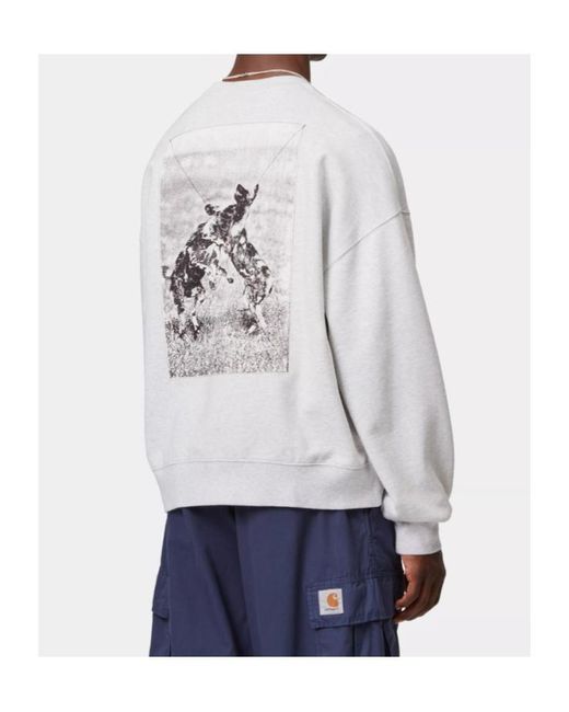 Carhartt White No Play Sweatshirt for men