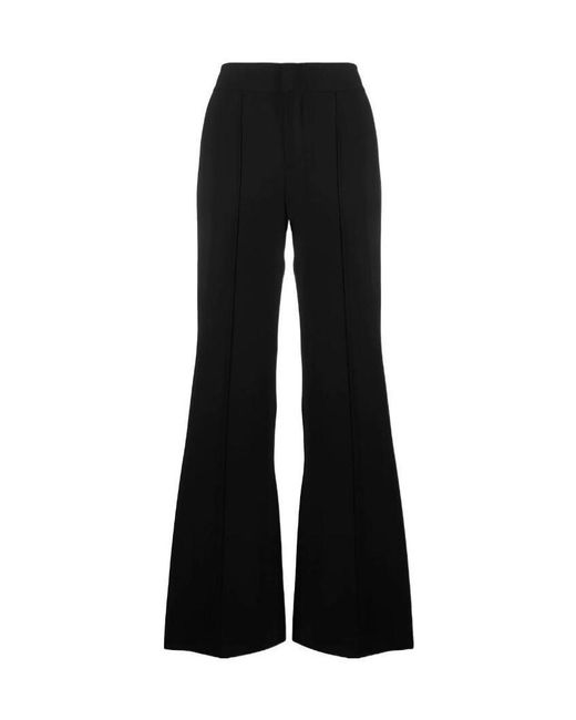 Alice + Olivia Black Wide-Leg Trousers