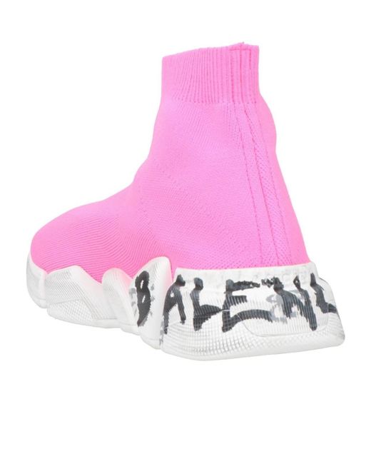 Balenciaga Pink Socks Sneakers