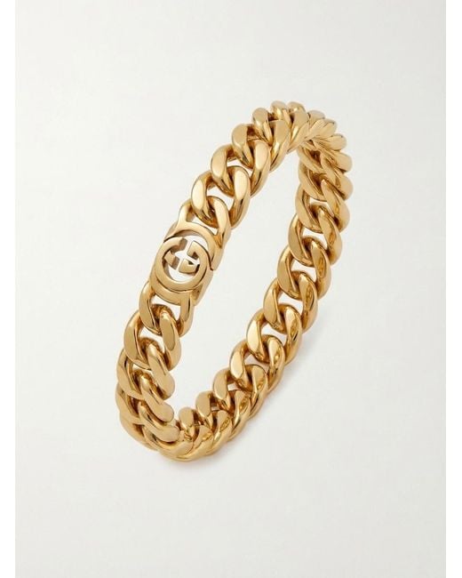 Gucci Metallic Interlocking G Clasp Necklace