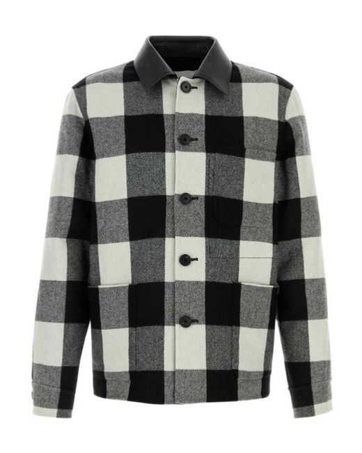 Givenchy Gray Checked Overshirt for men