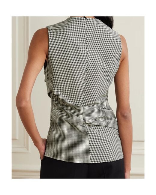 Rohe Gray Plaid Top