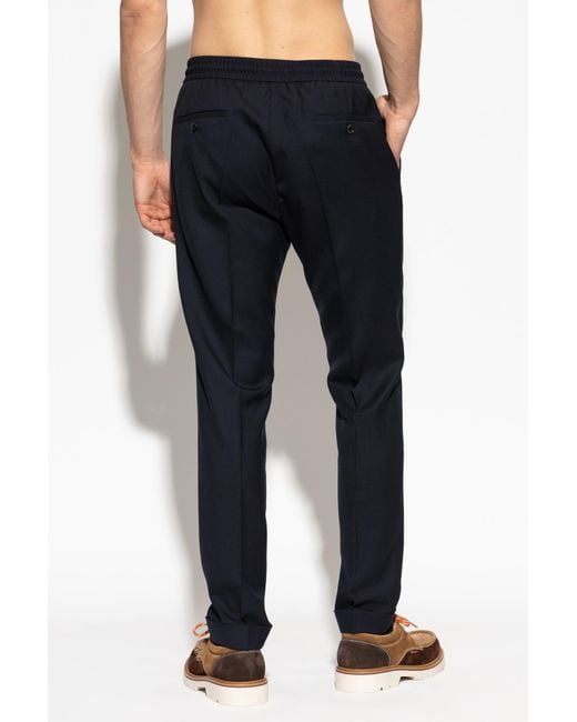 Paul Smith Blue Drawstring Casual Pants for men
