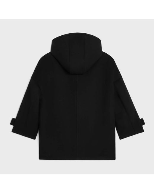 Céline Black Egg-Shaped Duffle-Coat