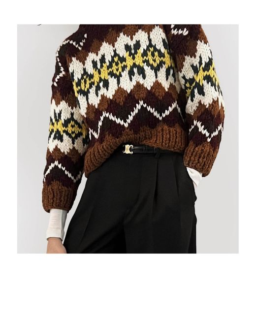 Céline Red Crewneck Sweater