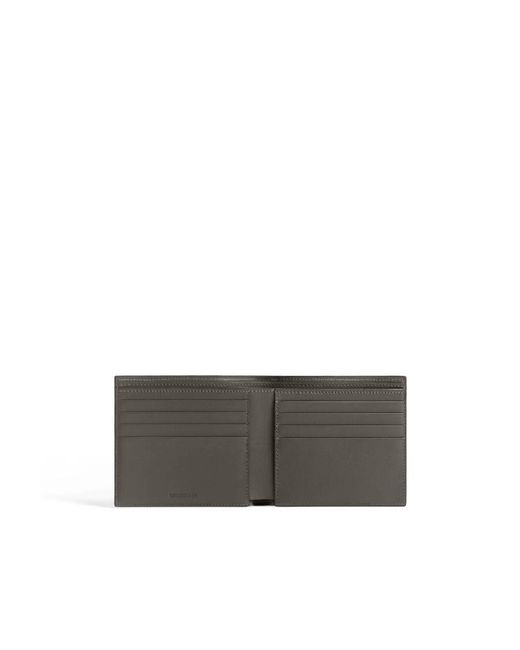 Balenciaga Gray Cash Square Folded Wallet for men