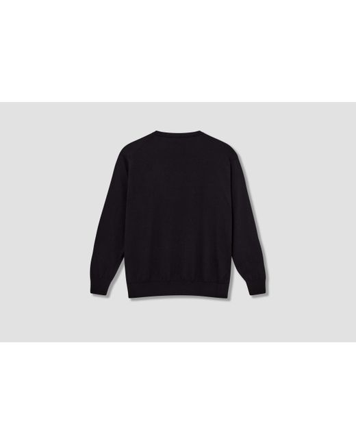 Comoli Blue Long Sleeve Sweater for men