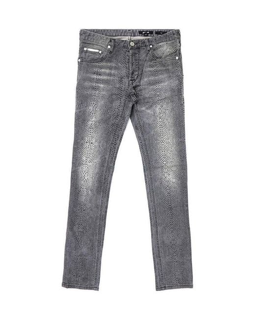 Just Cavalli Gray Straight Jeans for men