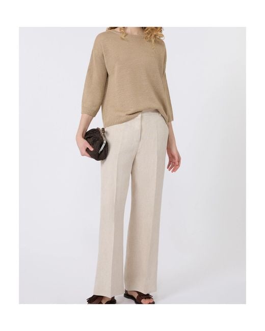 Weekend by Maxmara Natural Wkdcannone Crewneck Knitted Top