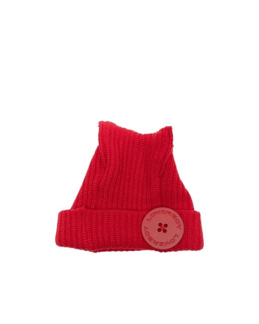 charlesjeffreyloverboy Red Box Beanie Hat